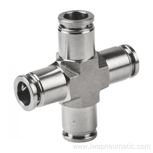 PNEUMATIC FITTING CROSS CONNECTOR